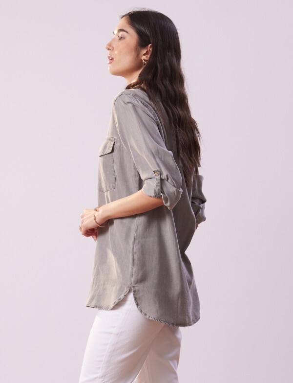 Camisa Tencel GRIS