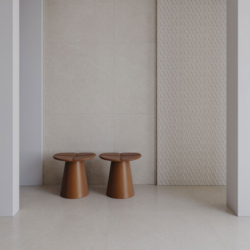 PORCELANATO 90X90 RECTIFICADO MATE BEIGE ACETINADO ORIS GAMAS DE BEIGE