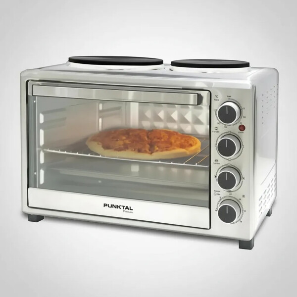 Horno De Mesa Electrico Punktal 36 L Con 2 Discos HORNO ELECTRICO PUNKTAL PK-36 INOX