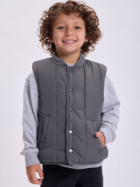 Chaleco capitoneado Gris