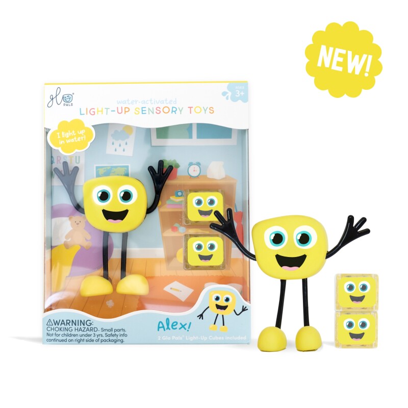 Set personaje Glo Pals Blair iluminados activados por agua ALEX