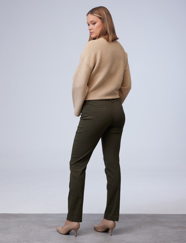 Pantalon Recto VERDE OSCURO