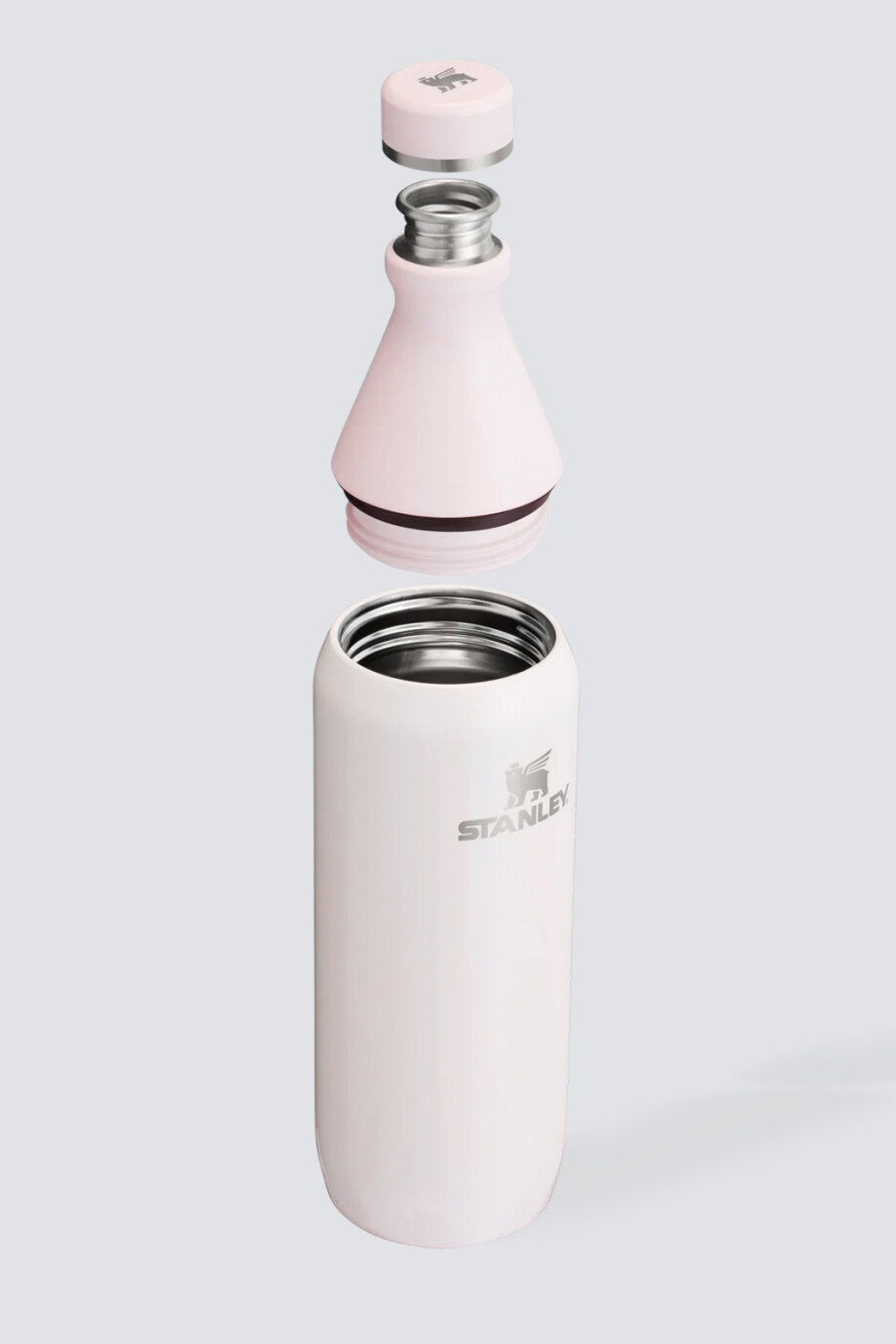 Botella Stanley Slim para todo el día 20 oz Rosa Pálido