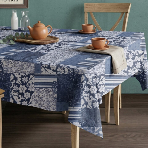 Mantel Rectangular Bukara Peva 140 x 210 cm 1009 PATCH AZUL
