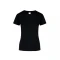 Camiseta a la base dama Negro