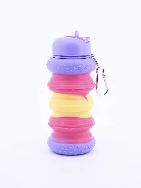 BOTELLA DE SILICONA MACARRONS LILA