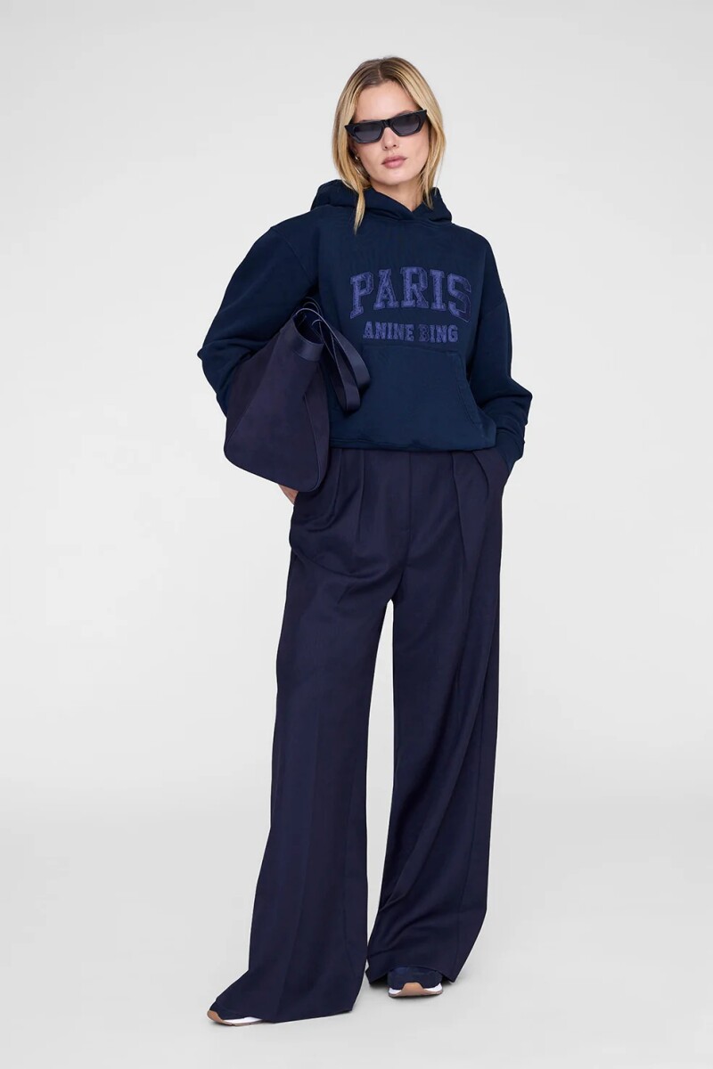 DEBBIE SHRUNKEN HOODIE Azul