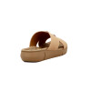 Wonder Sandalias Dama Confort Tira Cruzada C/ Aplique Camel