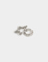 Bijou Cuff Con strass Set De Earcuff Con Strass - Plateado
