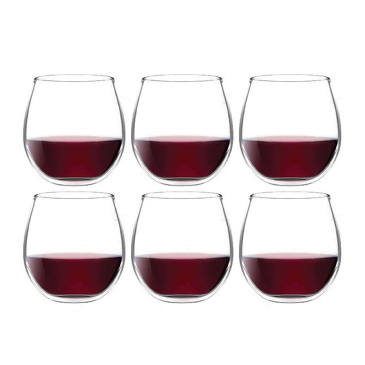 Set X6 Vasos de Vino Tuscany en Vidrio de 475Ml Citinova - Transparente 