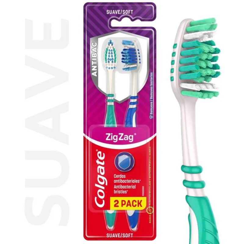 Cepillo Colgate Zig Zag Suave 2 Unidades Cepillo Colgate Zig Zag Suave 2 Unidades