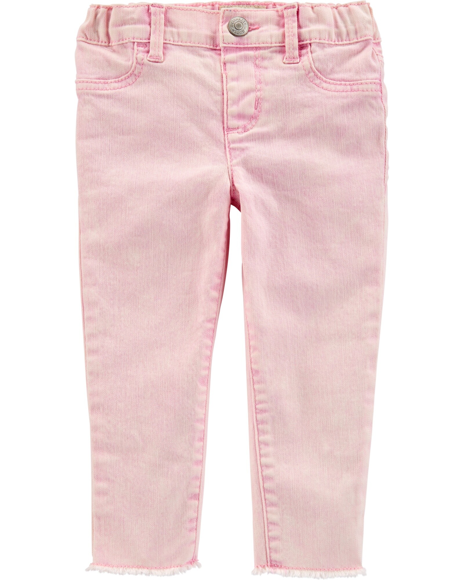 Pantalón de jean elastizado rosa 0