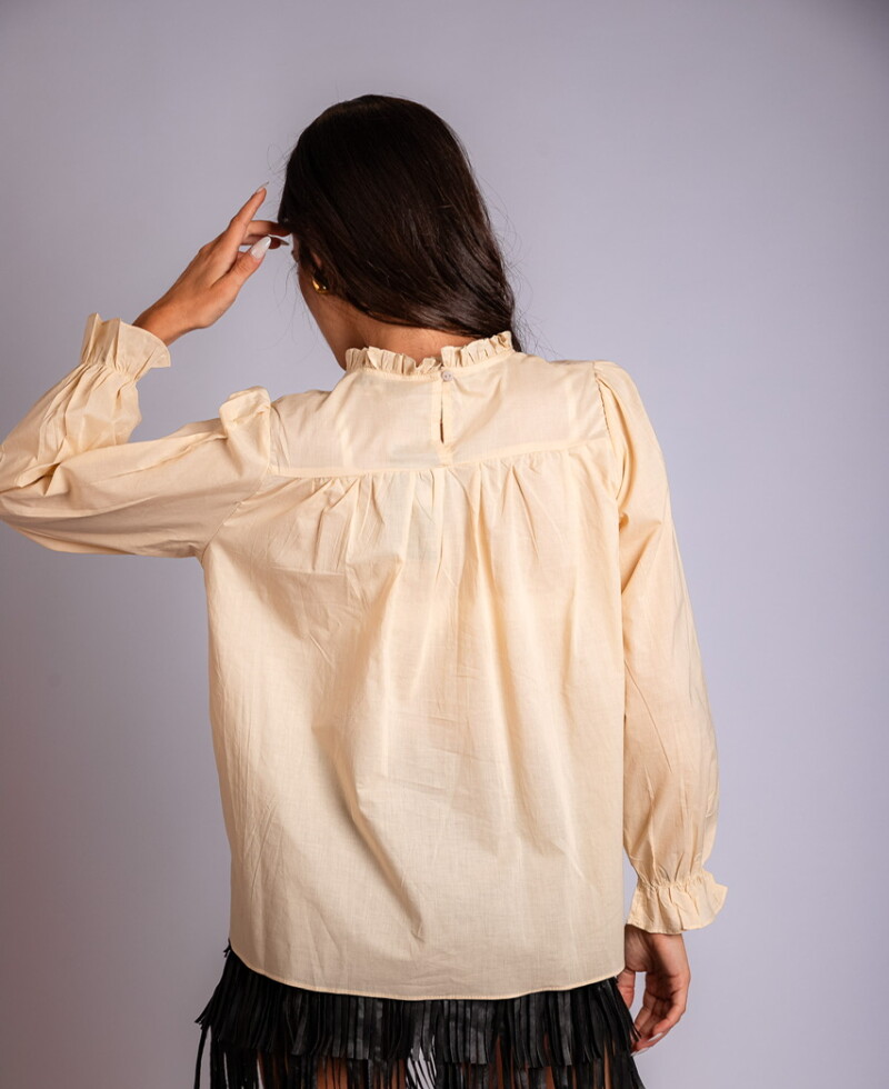 Camisa Agustina beige