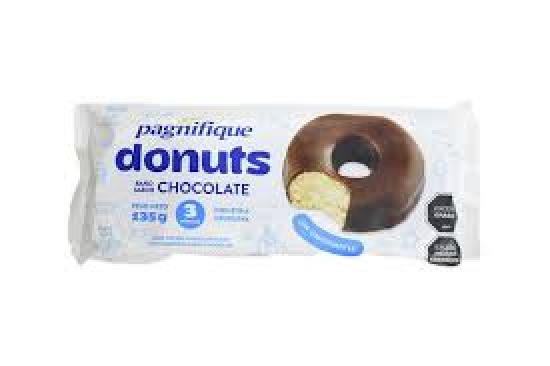 Donas 3 unidades chocolate 