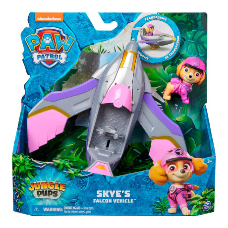 Paw Patrol Vehículo De Rescate Aqua Pups 23cm + Figura Sky
