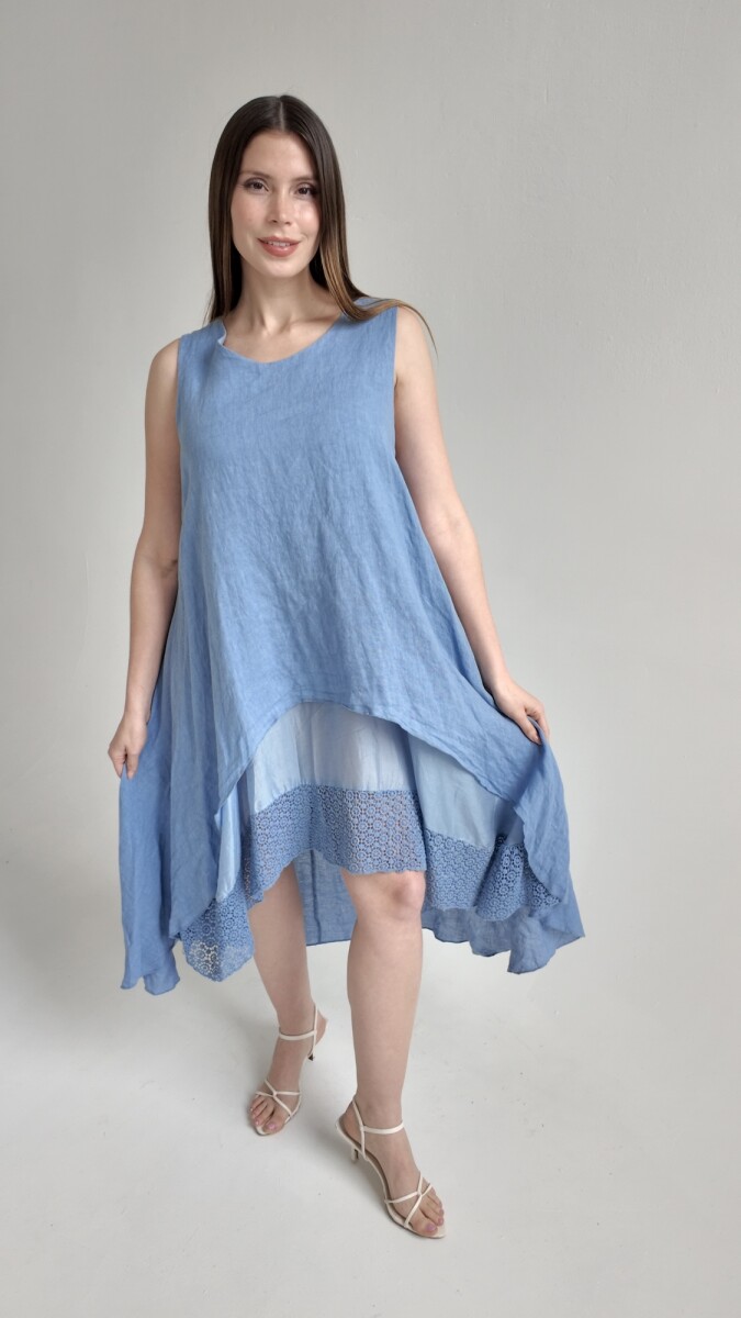 Vestido Sevilla - Azul 