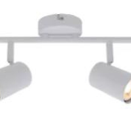 Spot 2 Luces Orientable Para Adosar En Techo / Pared Blanco
