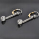 Caravanas Antiguas En Oro 18K, Brillantes Y Diamantes Caravanas Antiguas En Oro 18K, Brillantes Y Diamantes