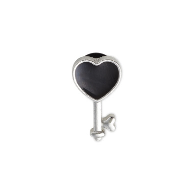 Jibbitz™ Charm Key Black Heart Multicolor