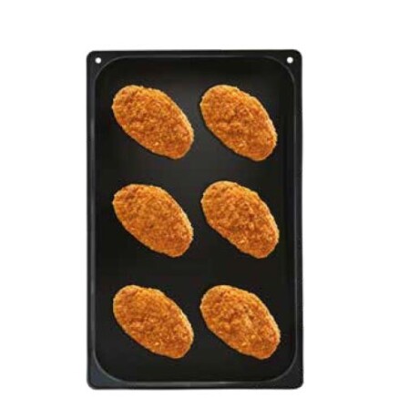 Bandeja de Acero Inoxidable Antiadherente para Rebozados GN 1/1 Bandeja de Acero Inoxidable Antiadherente para Rebozados GN 1/1