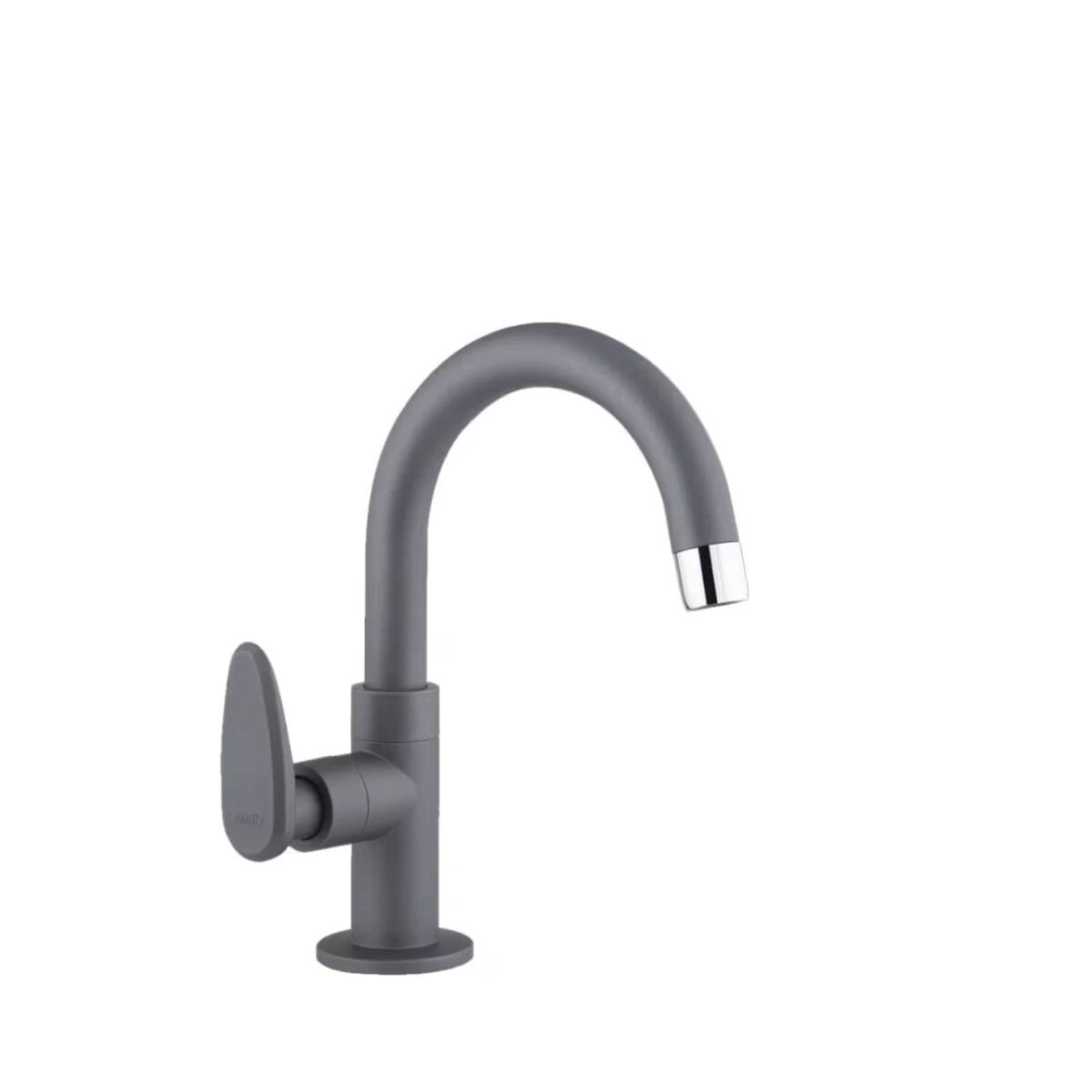 Grifo Para Lavatorio De Mesada Allure Decore Gris Mate 