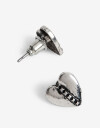 Aros Pasantes Folk Aros Pasantes Corazón Antique - Plateado Antique Silver