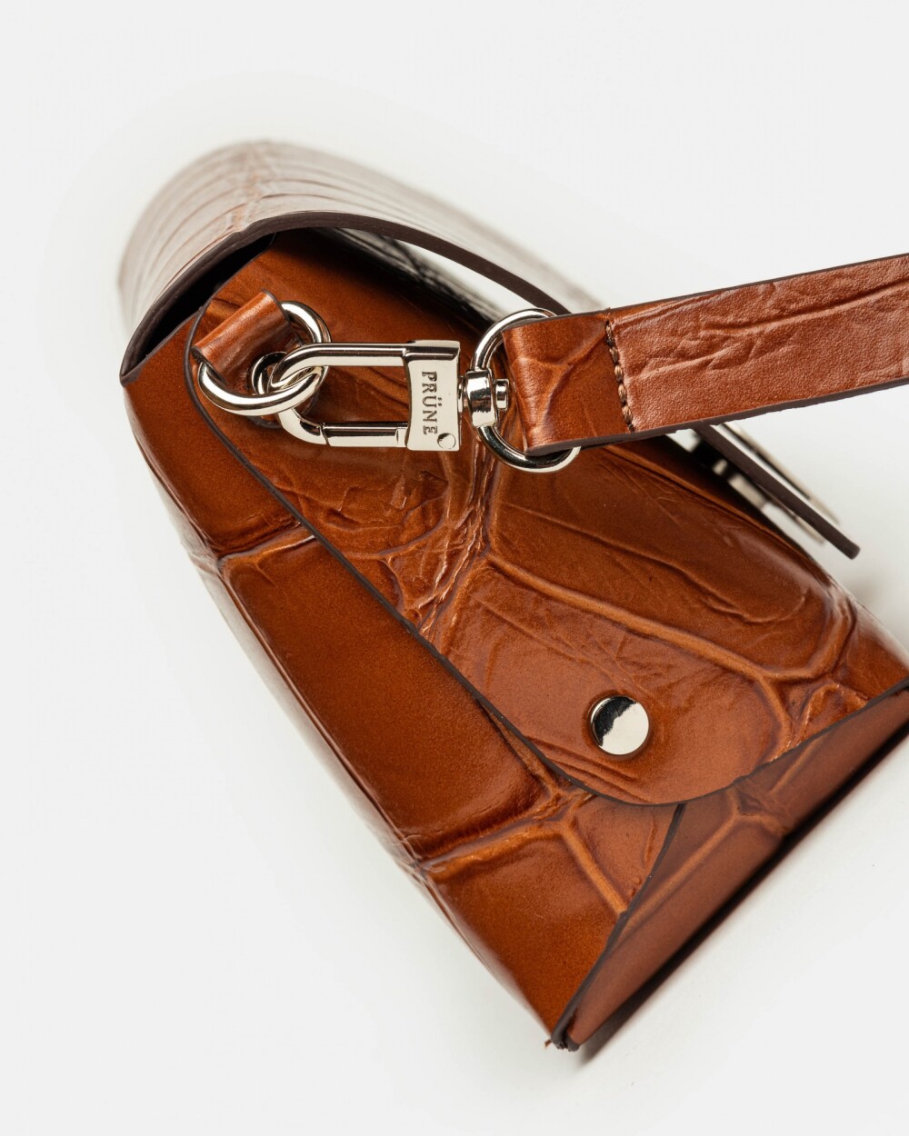 Bandolera Oasis Big Croco Cuoio