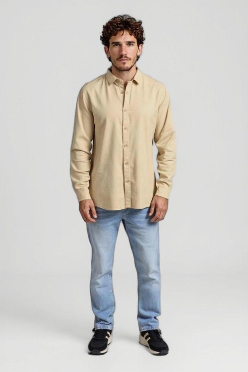 Camisa Galo Beige