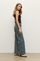 Pantalon de jean rayado azul marino
