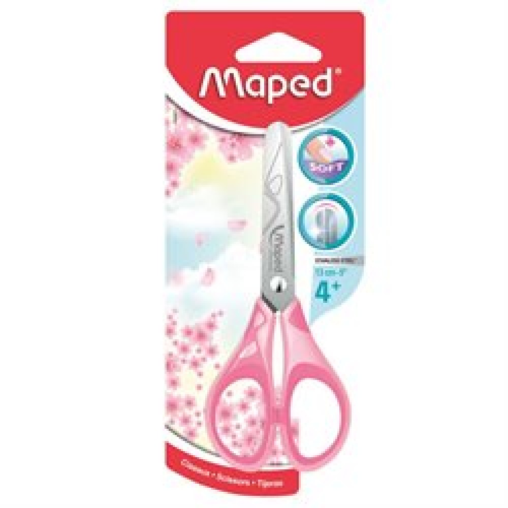 Tijera Soft Pastel 13Cm Blister Maped Essentials #TIJERA MAPED ESSENTIALS SOFT PASTEL 13CM BLISTER