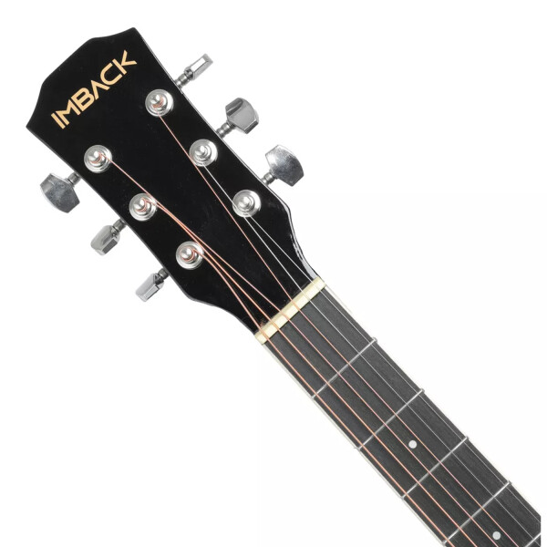 Guitarra Electroacústica para Diestros con Funda Color Negro GUI002 Guitarra Electroacústica para Diestros con Funda Color Negro GUI002