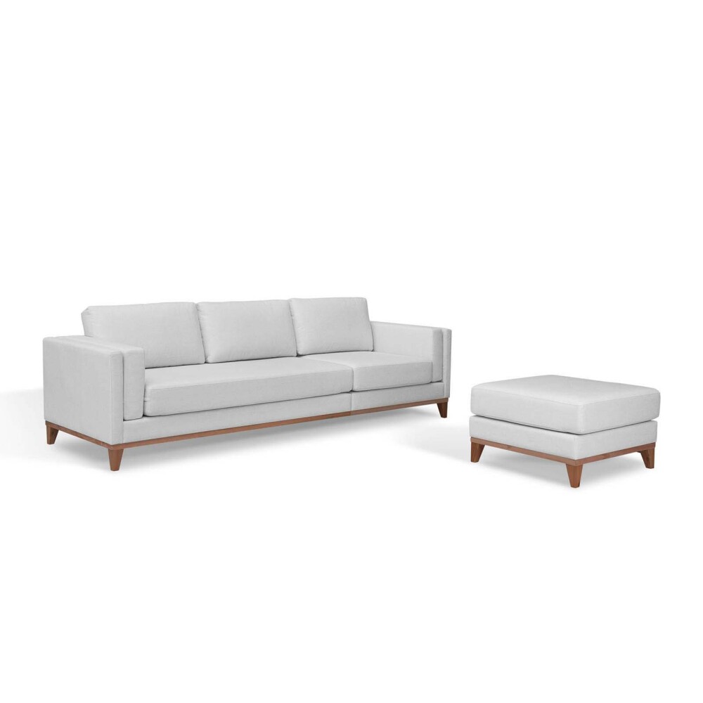 SILLÓN CON CHAISE 3 CUERPOS TELA-PREMIUM GRIS EASY CLEAN LUXOR PREMIUM GRIS CLA