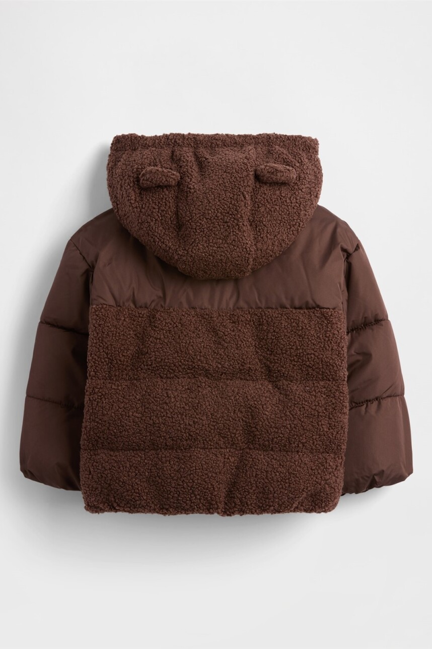 Campera Corderito Toddler Niño Dark Brown