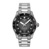 Reloj TISSOT Seastar 1000 40MM de acero con esfera y bisel negro Reloj TISSOT Seastar 1000 40MM de acero con esfera y bisel negro