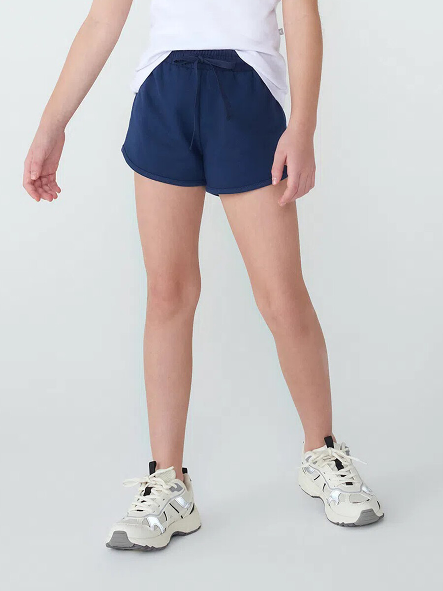SHORT BÁSICO DE NIÑA - AZUL 
