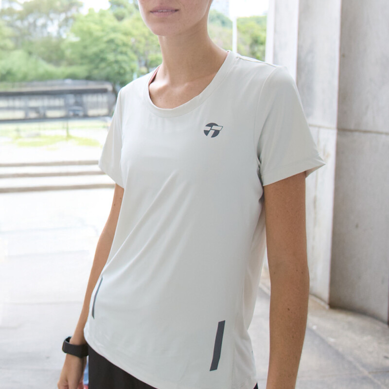 T-SHIRT MC WMN RNG SPRINT verde silver VERDE SILVER