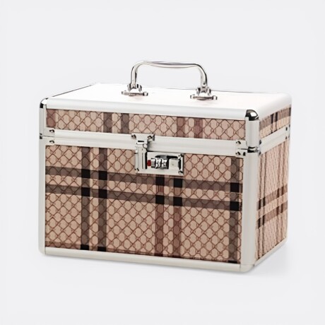 Maletín De Aluminio Cosmetiquero Estampado Chic