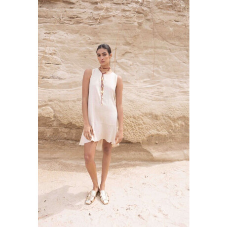 Vestido Folk Beige