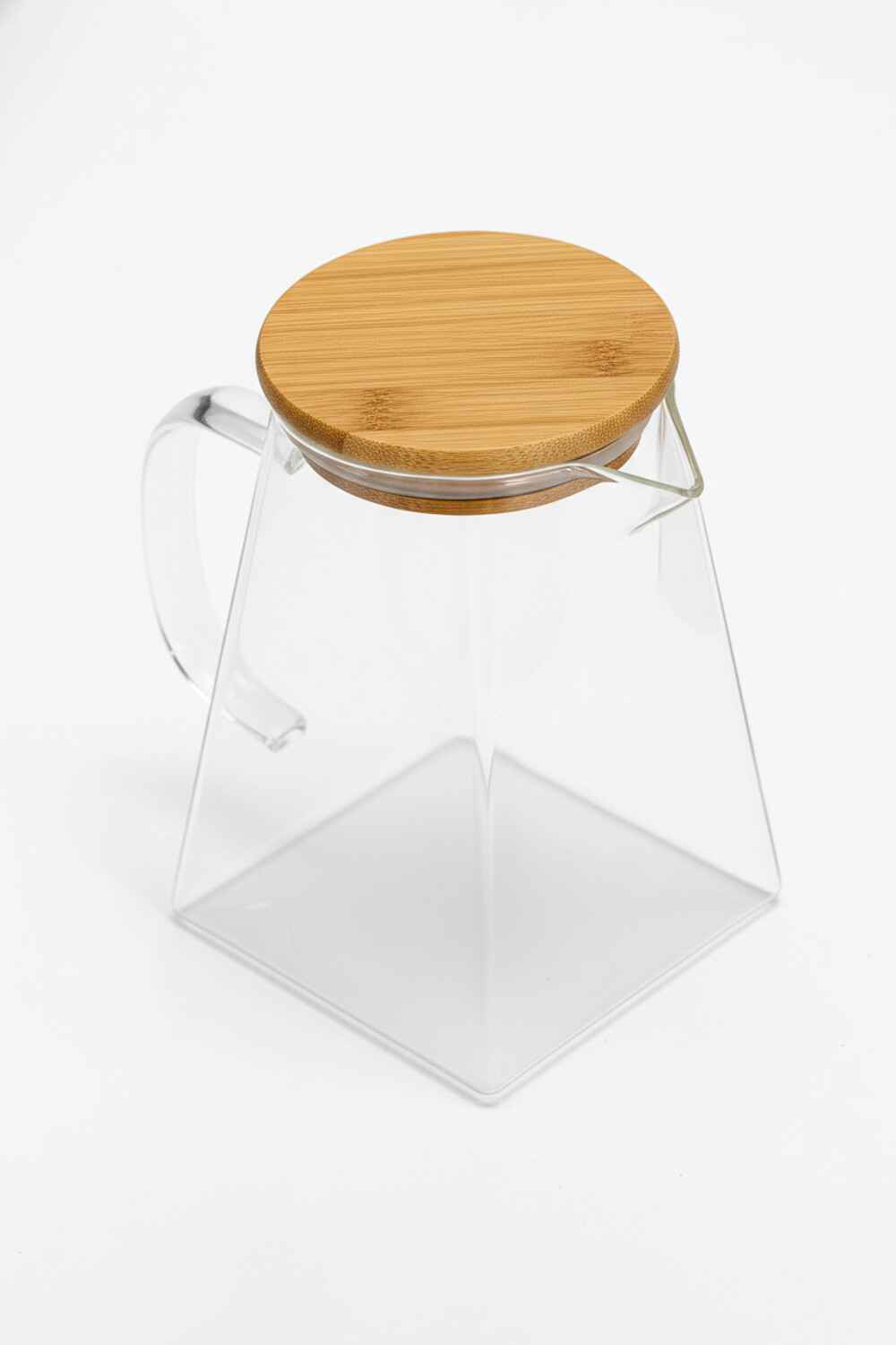 Jarra Tapa Madera Color Unico