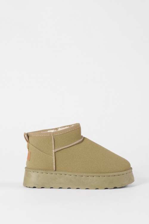 Botas corderito beige