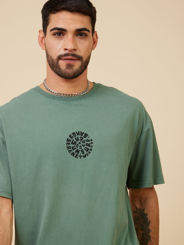 T-SHIRT GAIMAN RUSTY Verde Oscuro