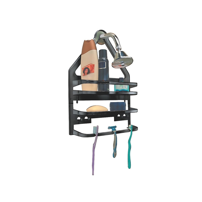 Porta shampoo colgante NEGRO