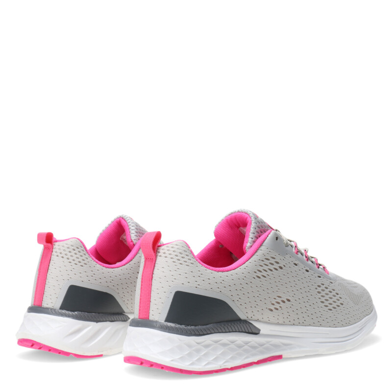 Championes de Mujer Push Gris - Rosado