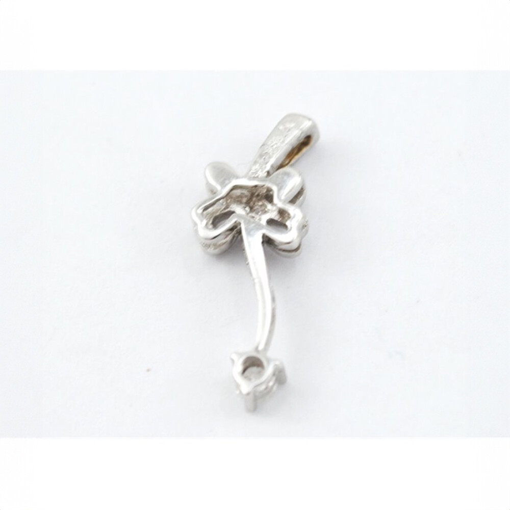 Dije Oro Blanco 18 K Y Brillantes Dije Oro Blanco 18 K Y Brillantes
