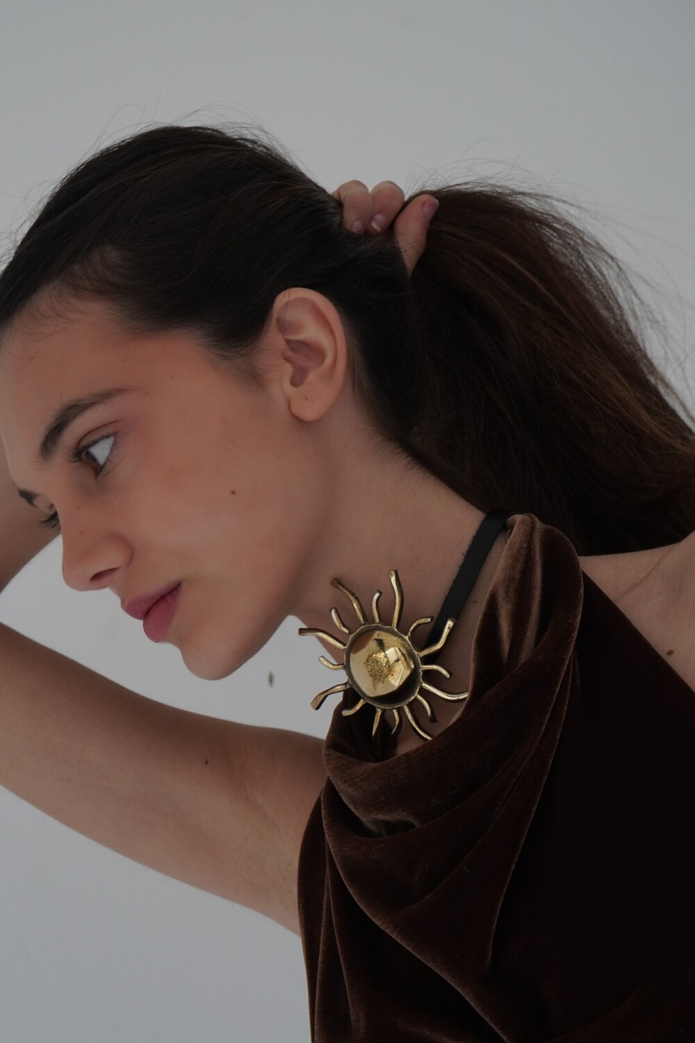 Sun Necklace Negro