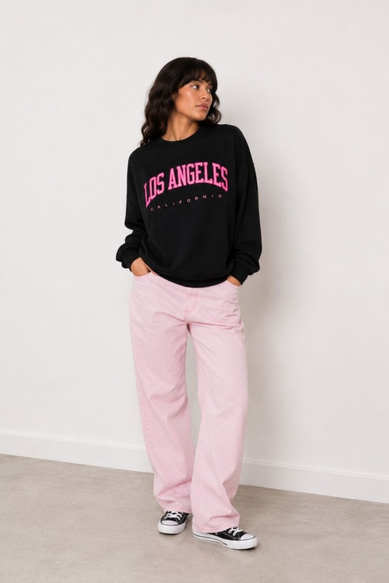 BUZO SLOWLY MGF33 LOS ANGELES - NEGRO 