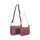 CARTERAS VENET - CUERO NAPOLES BORDO