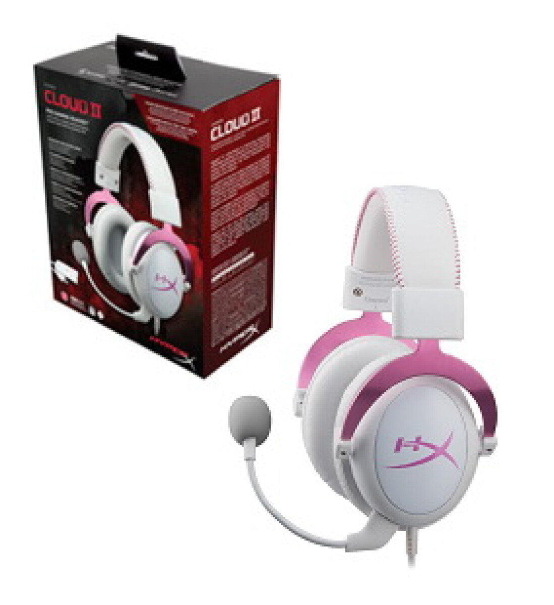 Auriculares Kingston Hyper X Cloud Ii Pro Gaming Rosado 