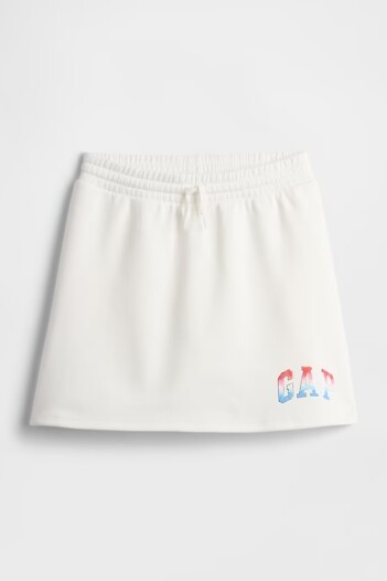 Short Pollera Logo Gap Niña New Off White