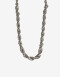 Collares Cortos Metal Collar Corto Cadena Torsada - Plateado Rodio